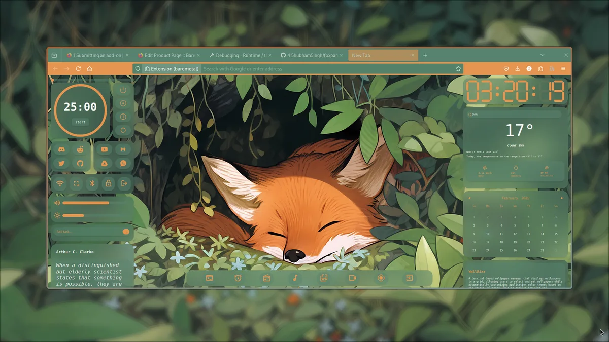 FoxPanel desktop control panel