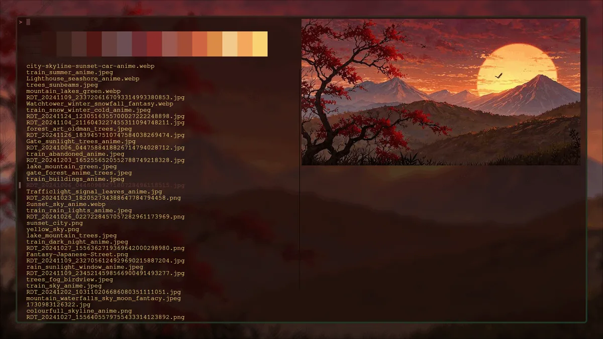 WallRizz colour theme preview